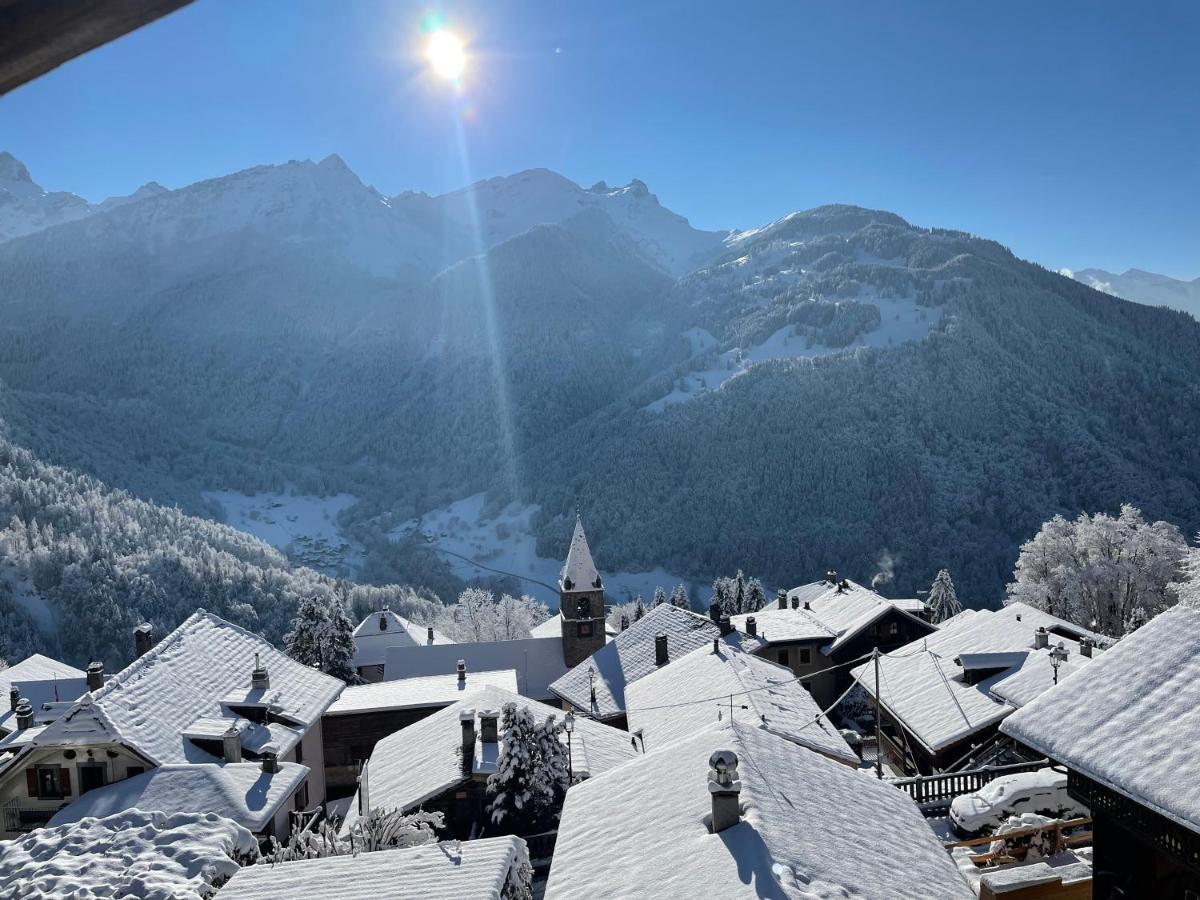 Chalet Rayon De Soleil Gryon Villars Exterior photo